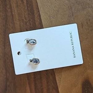 NWT Banana Republic Blue Stone Earrings